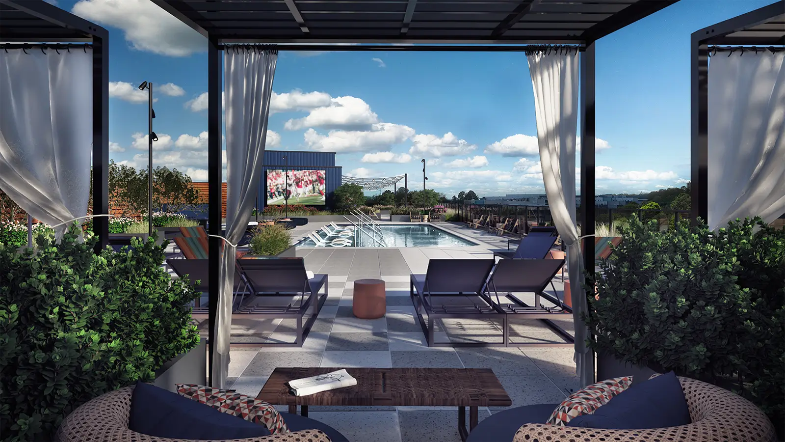 outdoor covered seating